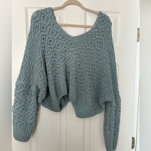 Blue Knitted Sweater